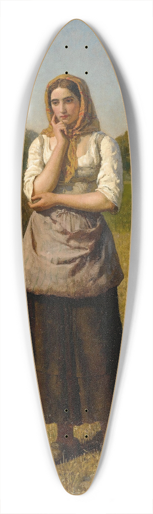 Jules Breton - La Glaneuse 39.3 inch art pintail longboard deck