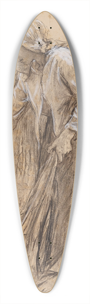 Jules Breton - Ramasseuse dillettes 39.3 inch art pintail longboard deck