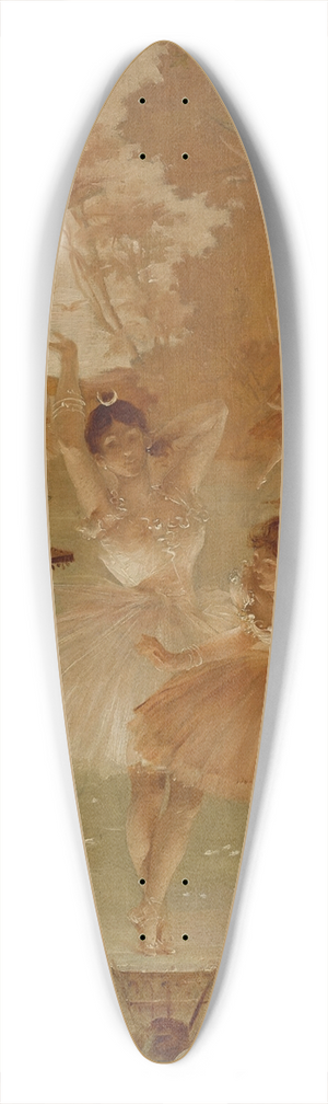 Jules Chret - Ballerinas 39.3 inch art pintail longboard deck