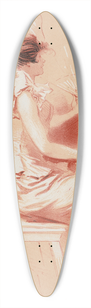 Jules Chret - Dessin original pour les Matres de lAffiche 39.3 inch art pintail longboard deck