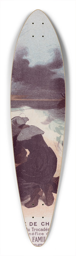 Jules Chret - Fte de Charit 39.3 inch art pintail longboard deck