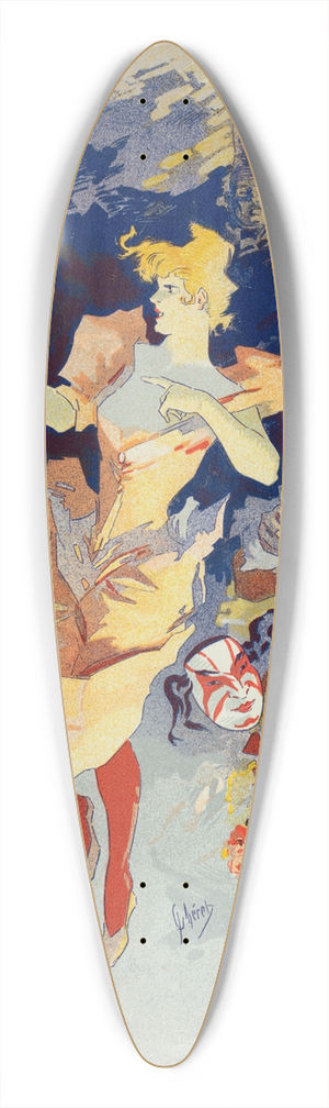 Jules Chret - La Comdie 39.3 inch art pintail longboard deck
