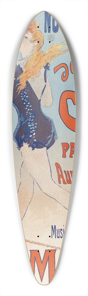 Jules Chret - La danseuse de corde 39.3 inch art pintail longboard deck