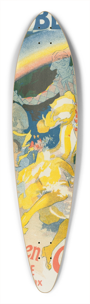 Jules Chret - Larc-En-Ciel 39.3 inch art pintail longboard deck