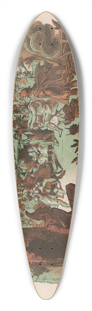 Jules Chret - Orphe aux enfers, Bouffes Parisiens 39.3 inch art pintail longboard deck