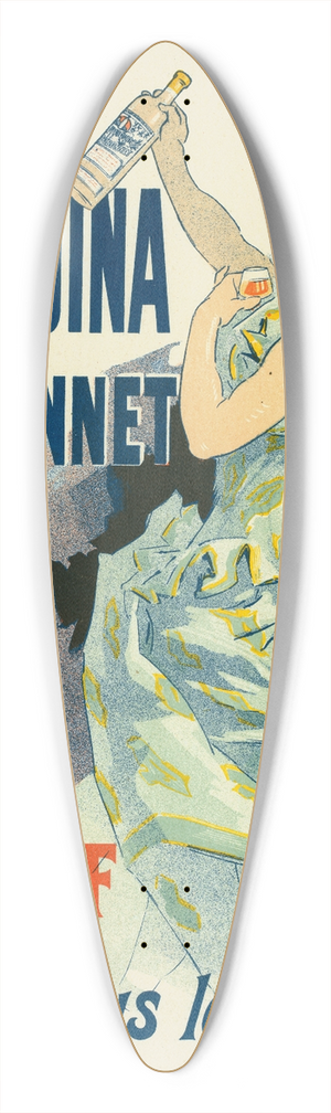 Jules Chret - Quinquina Dubonnet 39.3 inch art pintail longboard deck