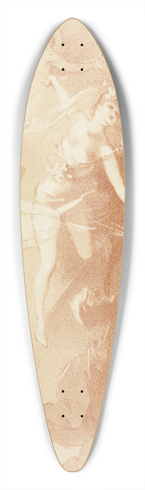 Jules Chret - The Dance 39.3 inch art pintail longboard deck