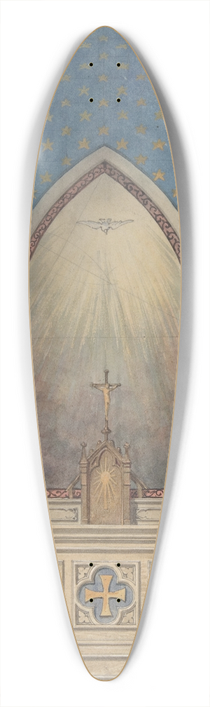 Jules-Edmond-Charles Lachaise - Design for Altar, Saint Clotilde 39.3 inch art pintail longboard deck