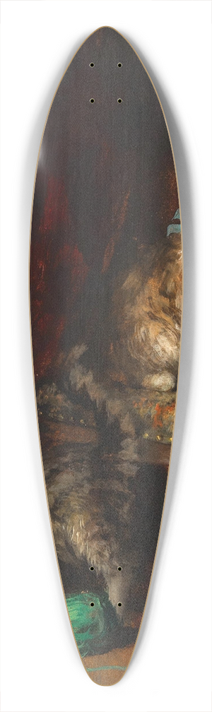 Jules Le Roy - Kittens Playing  The Model 39.3 inch art pintail longboard deck