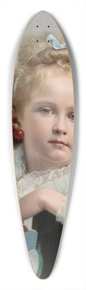 Jules-mile Saintin - Cherries 39.3 inch art pintail longboard deck