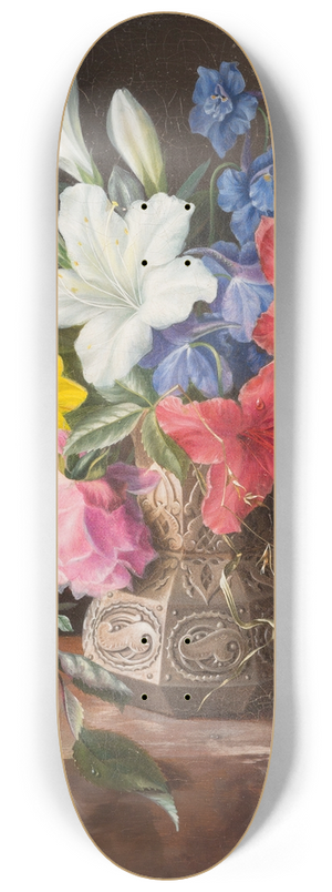 Georgius Jacobus Johannes van Os - Flower still life 8.25 inch art skate deck Georgius Jacobus Johannes van Os - Flower still life 8.25 inch art skate deck