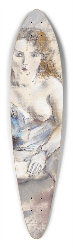 Jules Pascin - Nude 39.3 inch art pintail longboard deck