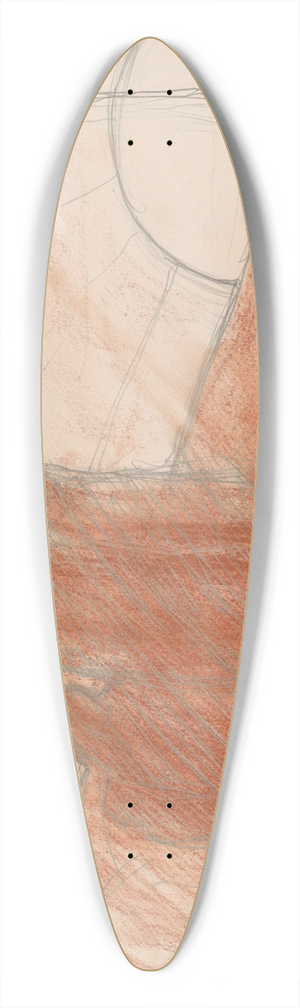 Jules Schmalzigaug - Landscape 39.3 inch art pintail longboard deck