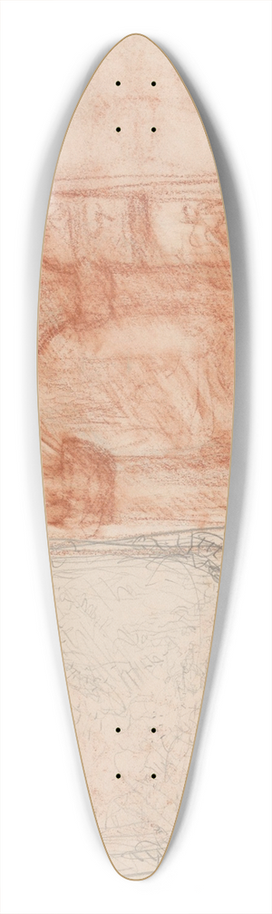 Jules Schmalzigaug - Two Designs 39.3 inch art pintail longboard deck