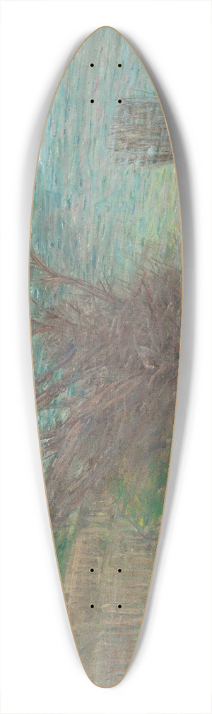 Julian Alden Weir - The Beach, Nassau 39.3 inch art pintail longboard deck