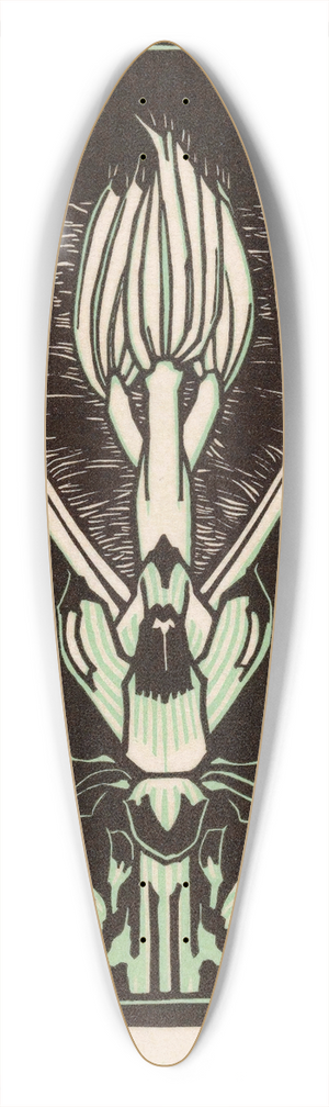 Julie de Graag - April 39.3 inch art pintail longboard deck