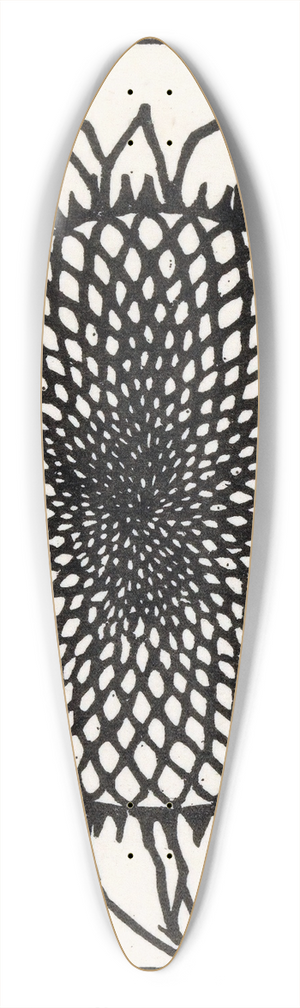 Julie de Graag - November 39.3 inch art pintail longboard deck