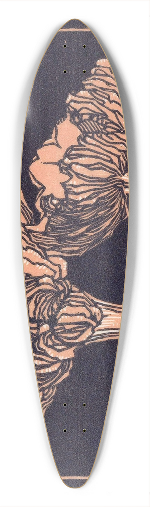 Julie de Graag - October 39.3 inch art pintail longboard deck