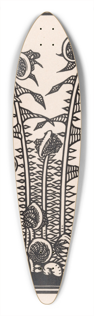 Julie de Graag - Varens 39.3 inch art pintail longboard deck