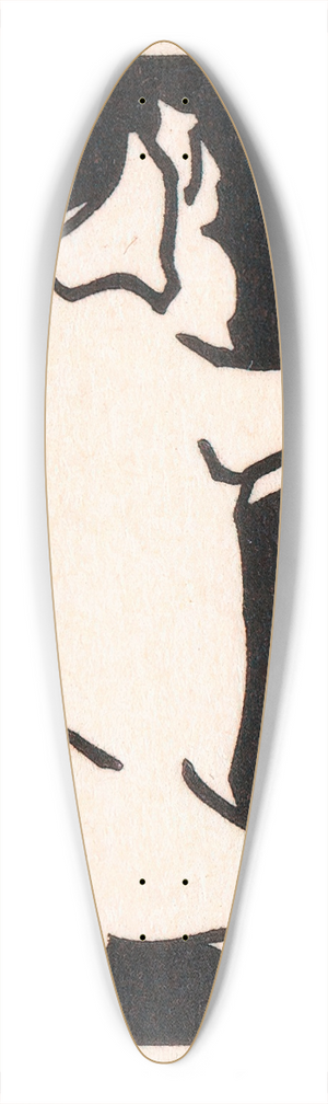 Julie de Graag - Varken 39.3 inch art pintail longboard deck