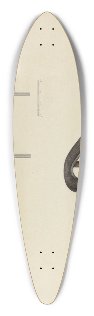 Julius Bellamy - Flat Iron Holder 39.3 inch art pintail longboard deck
