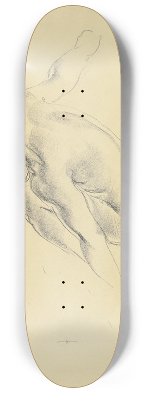 Georg Kolbe - Zusammengekrmmter weiblicher Rckenakt nach links, den Kopf gesenkt 8.25 inch art skate deck