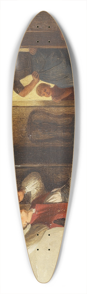 Julius Exner - Den dovne dreng 39.3 inch art pintail longboard deck