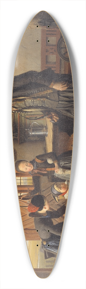 Julius Exner - Visiting Grandfather 39.3 inch art pintail longboard deck