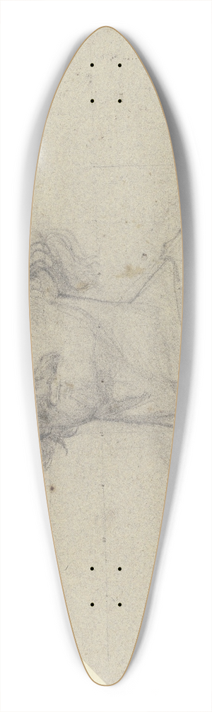Julius Hamel - Kopfstudie zum Bauernkrieg 39.3 inch art pintail longboard deck