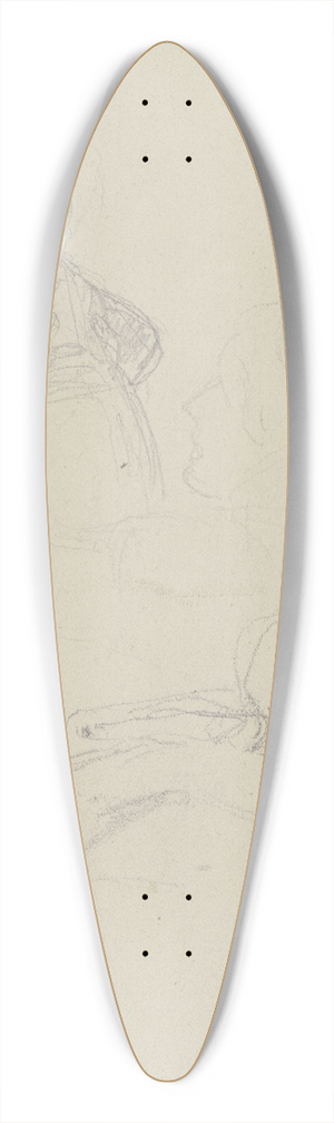 Julius Hamel - Studienblatt; Das Kind der flehenden Helfensteinerin im Bauernkrieg 39.3 inch art pintail longboard deck