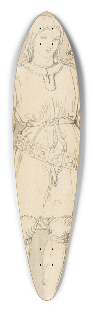 Julius Hbner - The Young Siegfried 39.3 inch art pintail longboard deck
