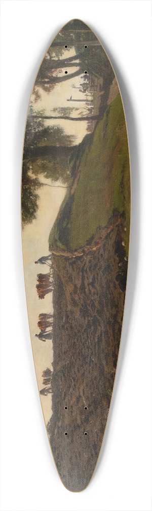Julius Jacob II - Rural life 39.3 inch art pintail longboard deck