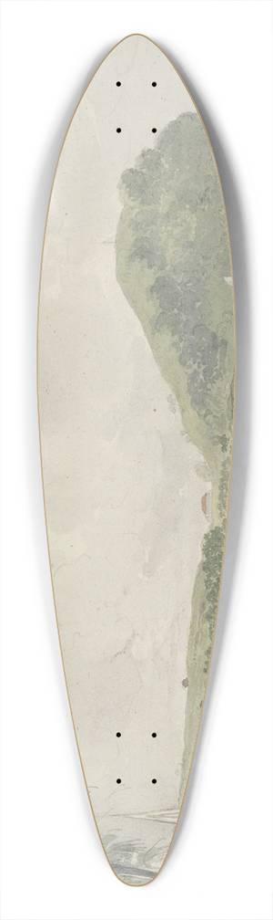 Julius Jacobus van de Sande Bakhuyzen - Tropisch kustlandschap 39.3 inch art pintail longboard deck