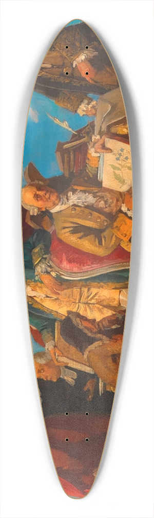 Julius Schmid - Maria Theresia und Joseph II. 39.3 inch art pintail longboard deck