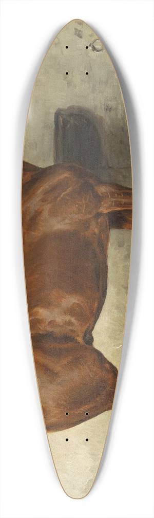 Julius von Blaas - A Horse in a Stable 39.3 inch art pintail longboard deck