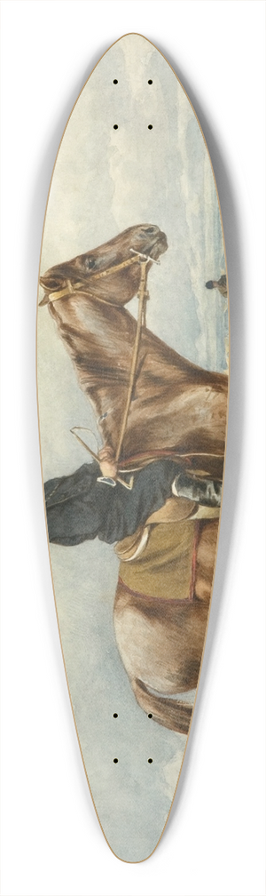 Juliusz Kossak - Boy on a pony 39.3 inch art pintail longboard deck