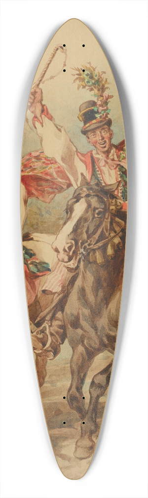 Juliusz Kossak - Groomsmen 39.3 inch art pintail longboard deck