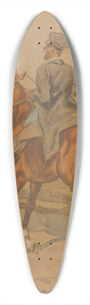 Juliusz Kossak - Rider On Horseback 39.3 inch art pintail longboard deck