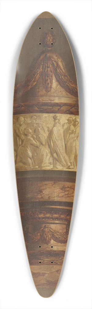 Jurriaan Andriessen - Behangselschildering met siervaas 39.3 inch art pintail longboard deck