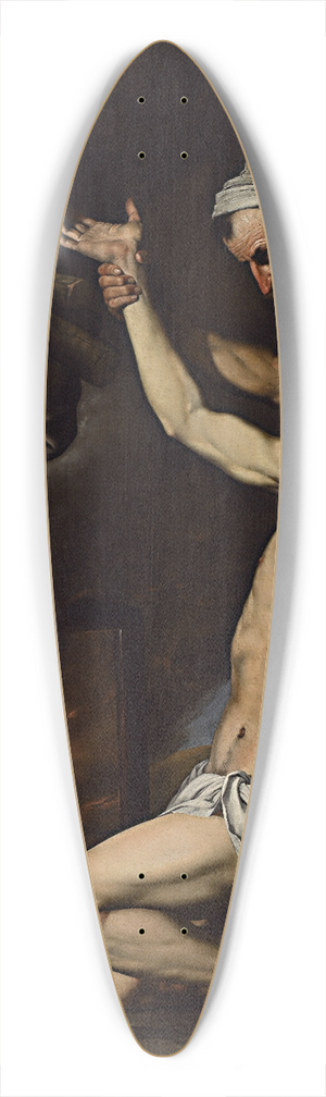Jusepe de Ribera - Martyrdom Of St Lawrence 39.3 inch art pintail longboard deck