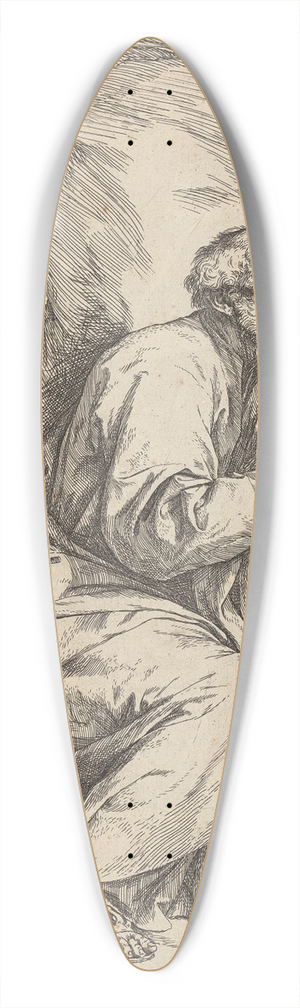 Jusepe de Ribera - Penitence of Saint Peter 39.3 inch art pintail longboard deck