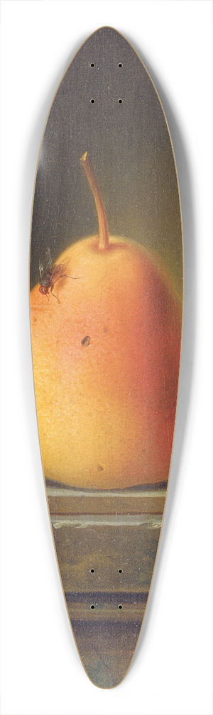 Justus Juncker - Still Life With Pear And Insects 39.3 inch art pintail longboard deck