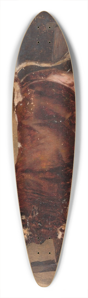 Jzef Brodowski - Ox in the barn 39.3 inch art pintail longboard deck