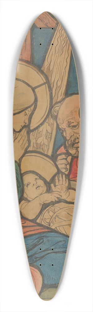 Jzef Mehoffer - Christmas 39.3 inch art pintail longboard deck