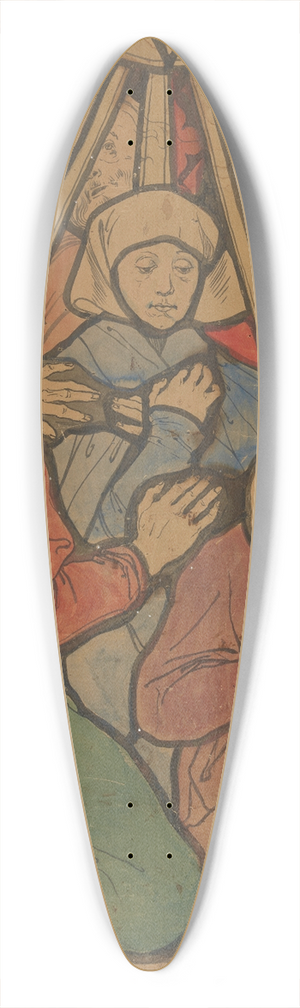 Jzef Mehoffer - Pentecost 39.3 inch art pintail longboard deck