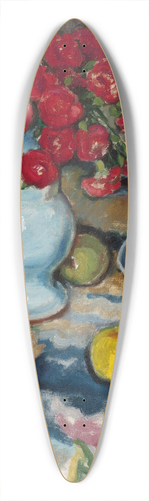 Jzef Pankiewicz - Red carnations (Still life with a blue vase) 39.3 inch art pintail longboard deck