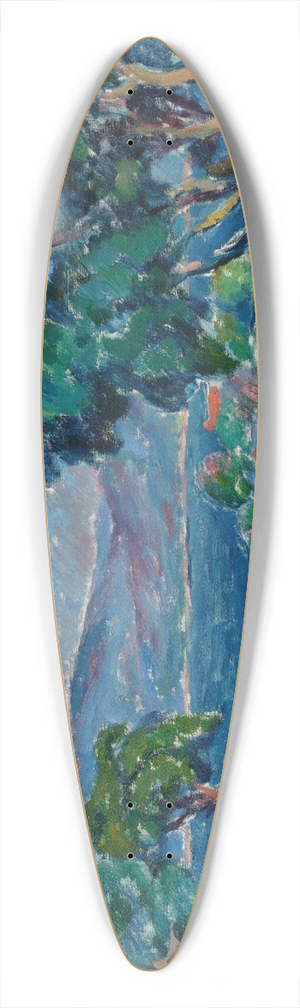 Jzef Pankiewicz - Road in Saint-Tropez 39.3 inch art pintail longboard deck