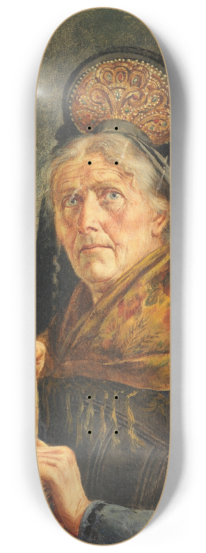 Georg Rssler - Buerin in Festtagstracht mit Korb 8.25 inch art skate deck