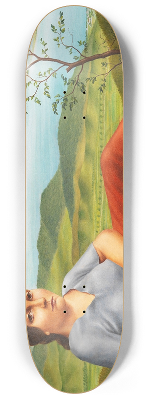 Georg Schrimpf - Mdchen vor Seelandschaft 8.25 inch art skate deck