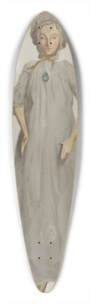 Kapousouz - Doll 39.3 inch art pintail longboard deck
